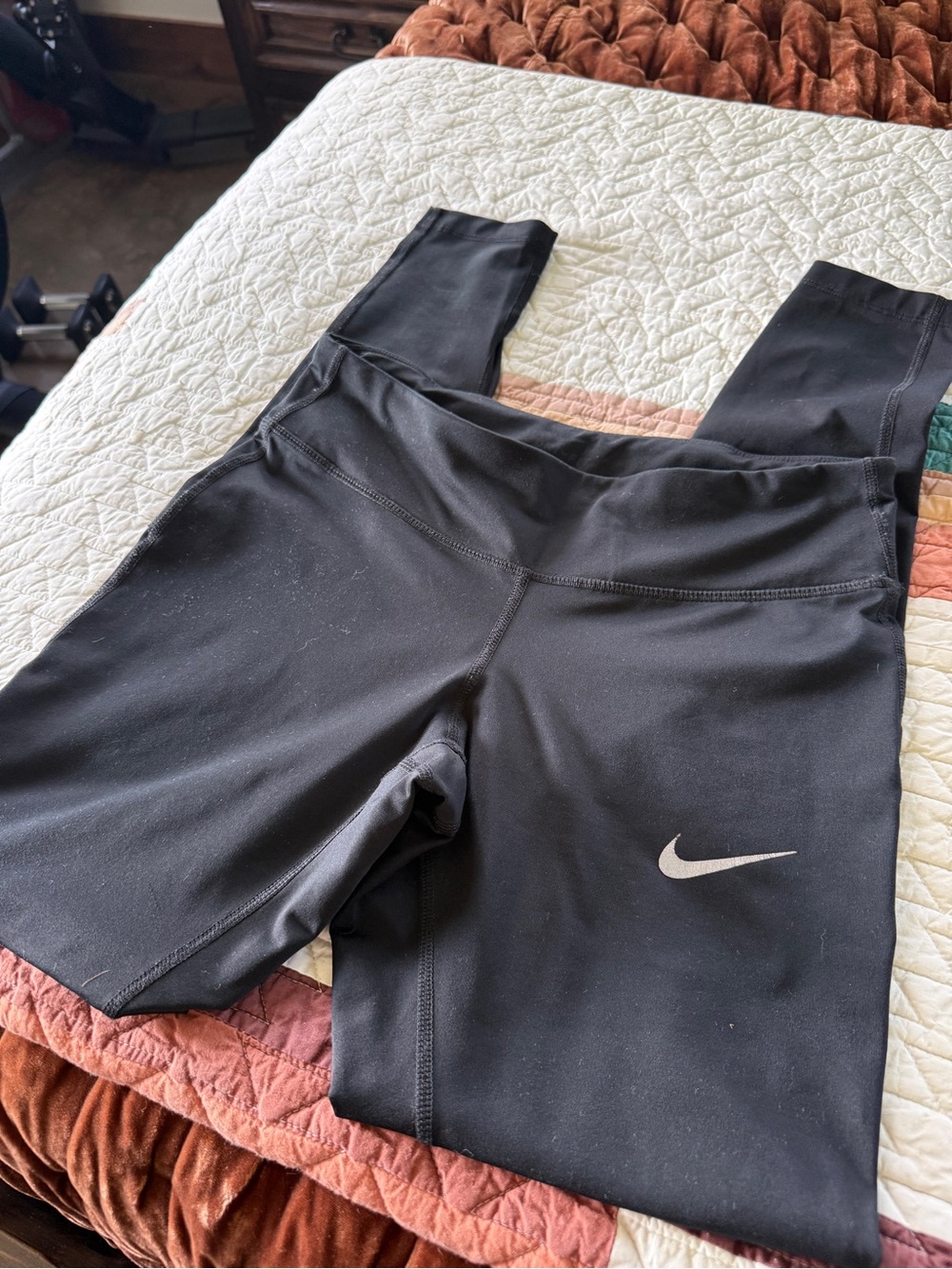 Nike Women’s' Black Athletic Leggings with Swoosh